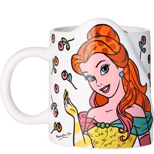 Enesco Disney by Britto Beauty and The Beast Belle Coffee Mug, 10 oz, Multicolor